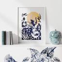 Póster Goed Blauw - Linograbado Grulla