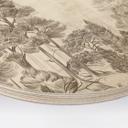 Houten Wanddecoratie bos met boslandschap in beige - Ms Tiff - Rond