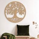 Decoración en madera árbol redondo con raíces - MDF nature