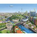Fototapet aerroscape - Berlin Solarpunk