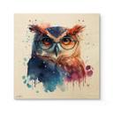 Træplakat Heine - Intelligent Owl