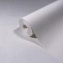 Non-woven tapet i tekstil-look med struktureret overflade hvide flader