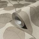 non-woven tapet brun blomstret til stue soveværelse køkken marburg tapet