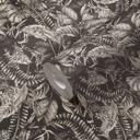 tapet med junglemotiv sort og hvid - non-woven tapet med planter og blomster