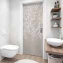 Deurfolie Elegante wilgentakken in beige - Ms Tiff - Zelfklevende deurdecoratie