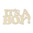Decoración en madera de álamo - It's a Boy