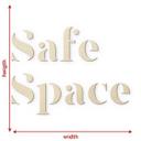 3D lettering late riser - Decoración en madera para el dormitorio - álamo