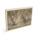 Houten Wanddecoratie schattige bosdieren tussen bomen - Ms Tiff
