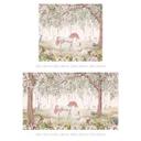 Fotomural de habitación infantil bosque de cuento con unicornios - Kikki Belle