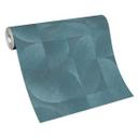 3D-tapet, retro-mønstret tapet, Erismann Martinique turkis non-woven tapet