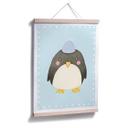 Póster Loske - Pingüino - azul
