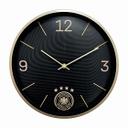 Fußball Wanduhr DFB - Schwarz-gold Ø30 cm