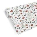 Tapet med mønster Røde blomster