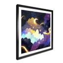 Plakat Drage flyver gennem stjerneklare skyer - DigitalArtsi