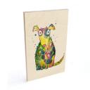 Cuadro de madera Hagenmeyer - Perro feliz