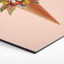 Hexagone - alu-Dibond Frida Floral Studio - Cornet de glace fleuri