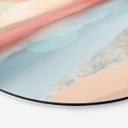 Tableau sur alu-Dibond rond SpaceFrog Designs - Lune menthe