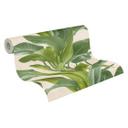 Papel pintado tejido-no tejido Livingwalls Papel pintado Metropolitan Stories palmera Antonio Barcelona crema, verde
