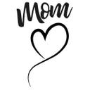 Sticker mural Mom et cœur