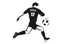 Sticker mural - Prénom joueur de football