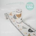 A.S. Création Lovely Kids Frise autocollante enfant - Gris, Blanc