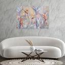 Canvasbillede, Pastelfarvede planter