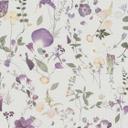 Blomstertapet blomster akvarel - Ikke-vævet tapet i lilla lilla beige - romantisk blomstertapet