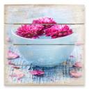 Cuadro de madera Ambiente Wellness - 40x41,5 cm