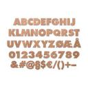 Letras de madera caoba - letras simples Futura