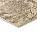 Houten Wanddecoratie bos met boslandschap in beige - Ms Tiff