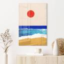 Acrylglas foto Rustig strand bij zonsondergang - Rivers