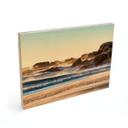 Cuadro de madera playa costa al amanecer en Africa - Hugonnard