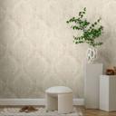Barok tapet beige creme - klassisk Ikke-vævet tapet med Mønster