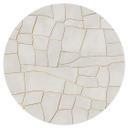 Vinilo decorativo abstracto craquelado beige - Alma - Redondo