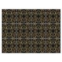 Azulejos Adhesivos Fredriksson - Art Deco Negro Oro - Lote de 12