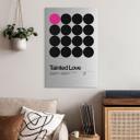 Geborsteld Alu-Dibond met goud-, zilver- & kopereffect - Tainted Love Retro Pop-Art - Sub88 Studio