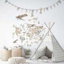 Børnetapet, non-woven tapet med illustration Kids Walls hvid, beige 