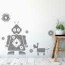 Robot Fleur wallsticker