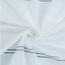 Homing Fertigschal mit verdeckten Schlaufen Linus weiß/grau -  2,45 x 1,4 m