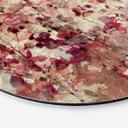 Tableau sur alu-Dibond rond Fleurs Vintages