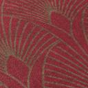Livingwalls Fleecetapet, New Walls 50'er glam Art Deco Tapet Metallic, Rød