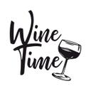 Muursticker Wine Time