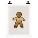Póster de Navidad - Hombre de pan de jengibre - Orara Studio