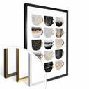 Frederiksson Plakat - Black & Gold Coffee Cups