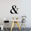 Wallsticker -  Black Marble Ampersand