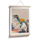 Plakat Velociraptor - Braun