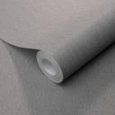 Papel pintado no tejido con textura longitudinal fina en gris