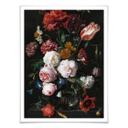 Poster de Heem - Stillleben mit Blumen in einer Glasvase