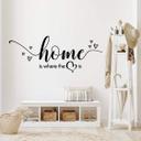 Wallsticker Home is where the heart is