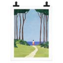 Póster Paseo con vistas al mar - Ríos